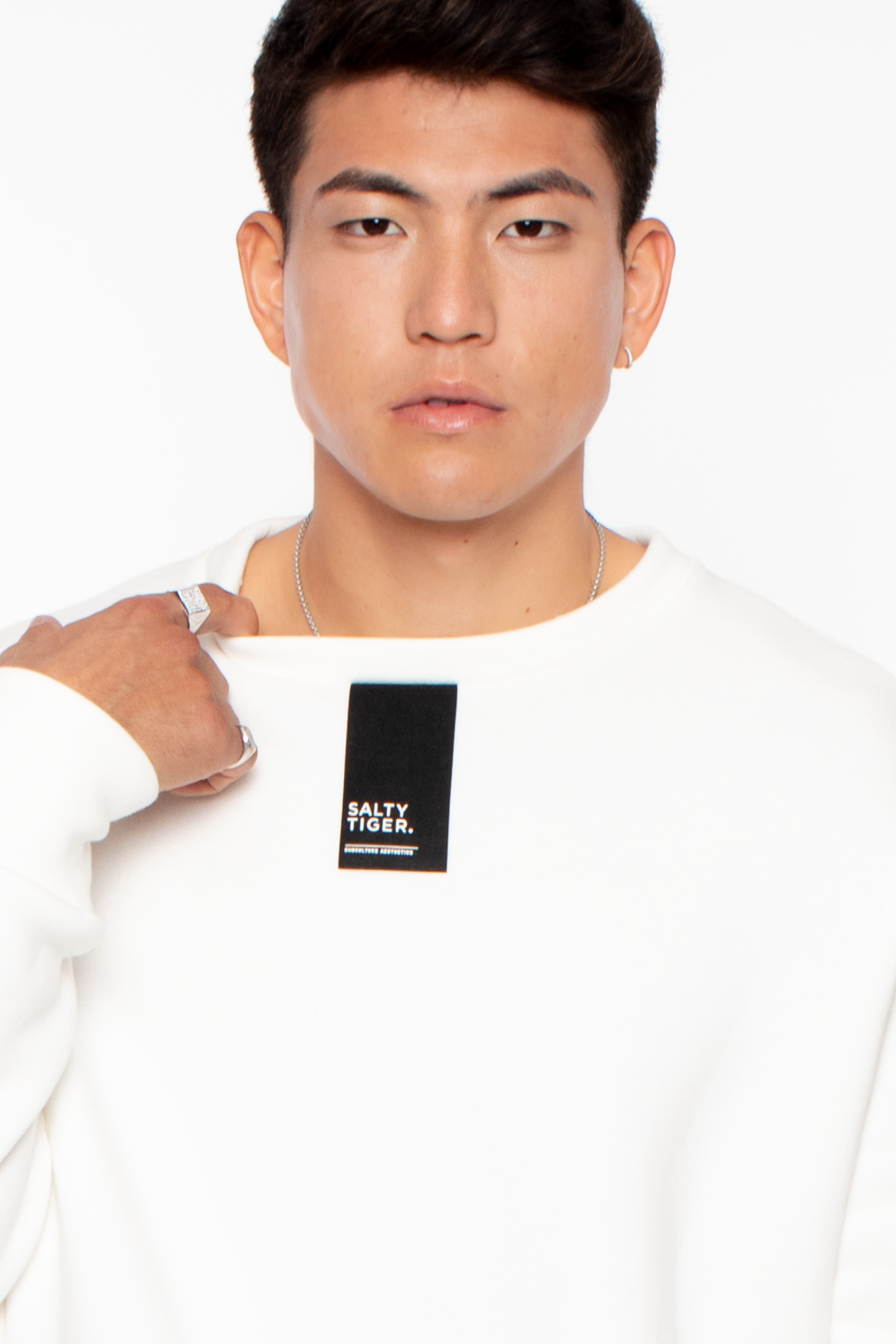 Heavy Pullover Crewneck - Natural White