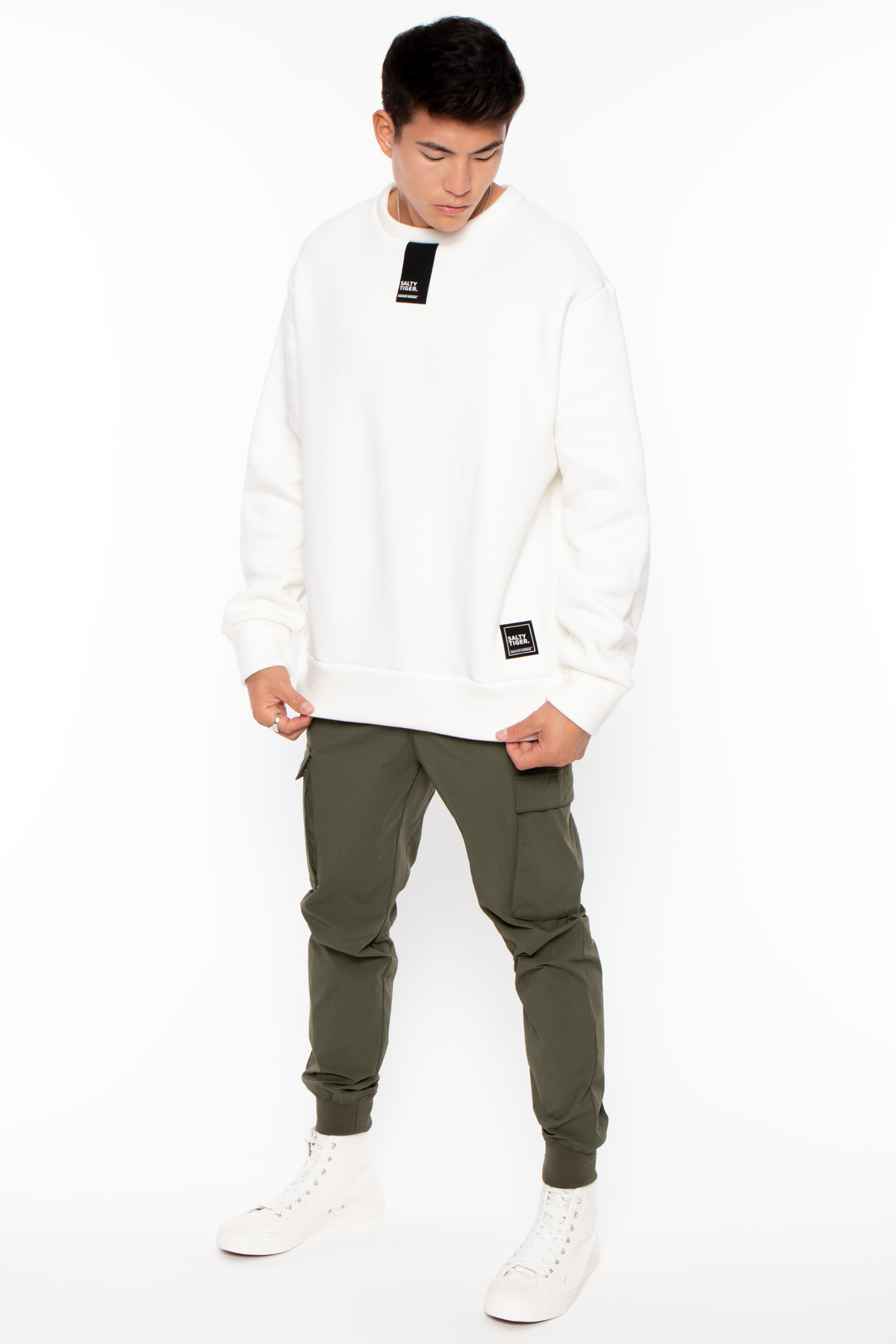 Heavy Pullover Crewneck - Natural White