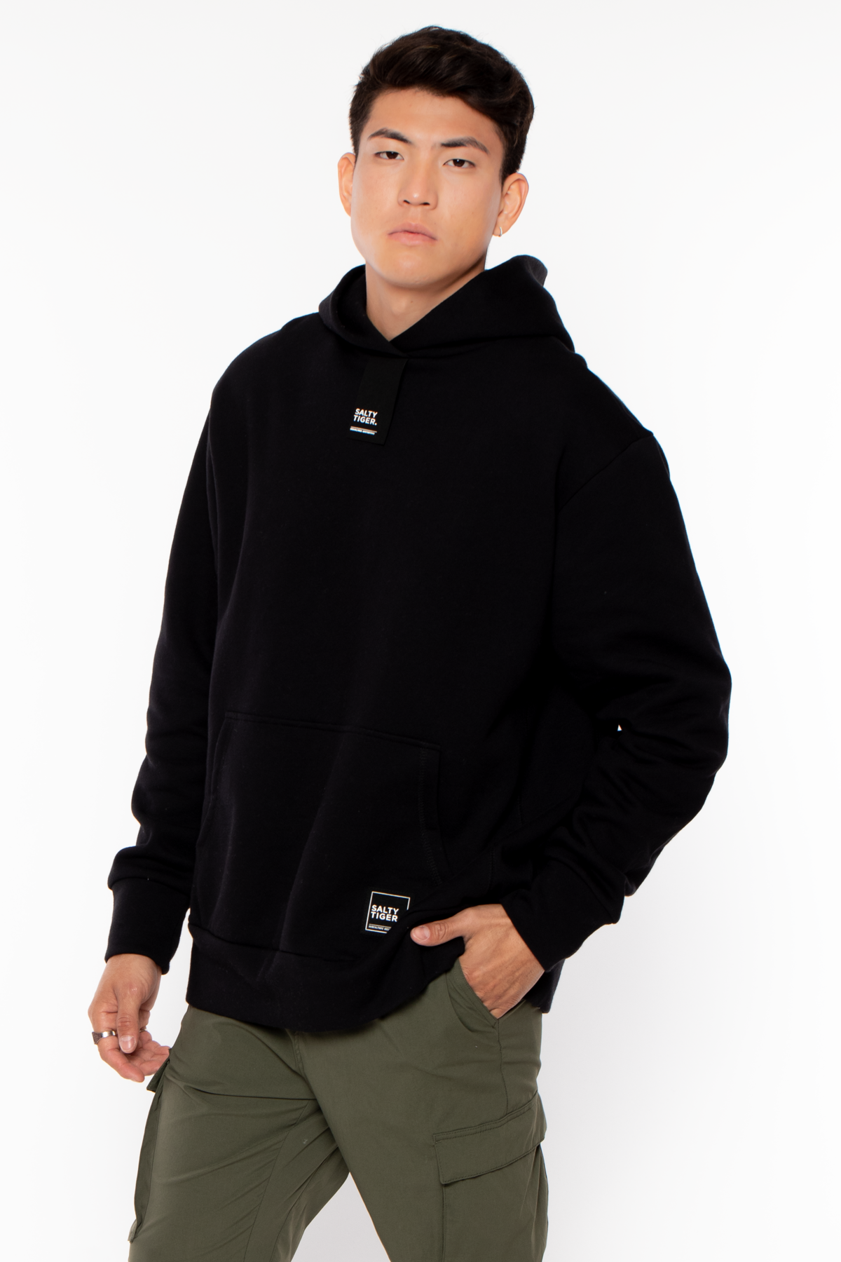 Heavy Pullover Hoodie - Black